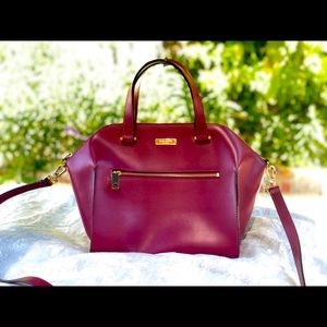Rich plum wine colored Kate Spade handbag